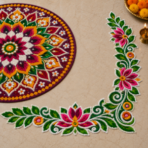 Decorative Rangoli Border