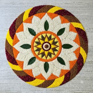 2 Ft Traditional Rangoli Mat